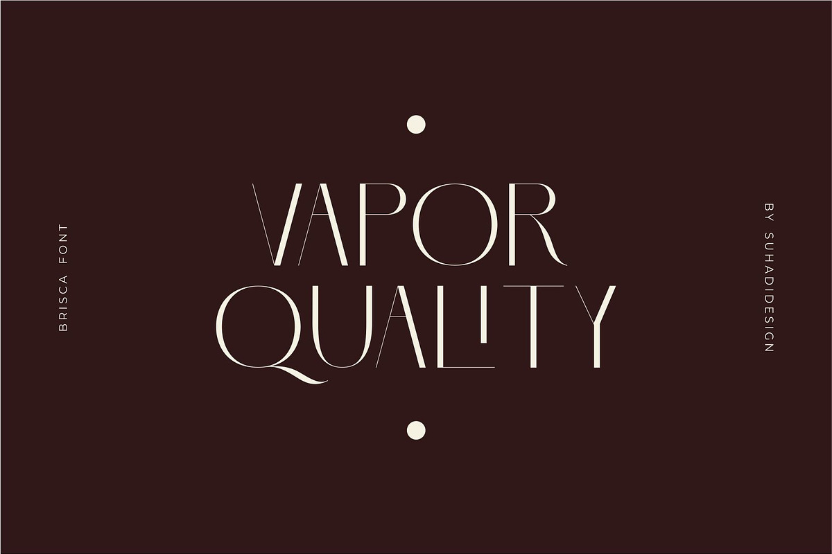 Brisca - Sans Serif Modern Font, a Sans Serif Font by suhadidesign (Photo 7 of 13)