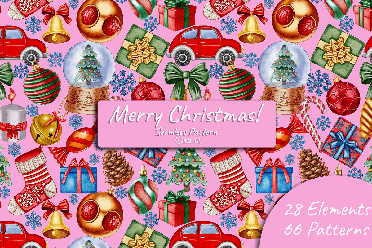 Merry Christmas, a Decorative Illustration by Andre_Eva (Photo 1 of 11)