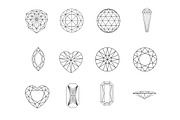 Diamonds Set 1 Procreate Brush Stamp, a Brush Add-On by Disasterology Ink (Thumbnail 9 of 10)