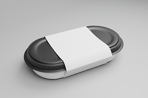 Food Container 3D Model Mockup, an Object 3D Model by Dudukbersama