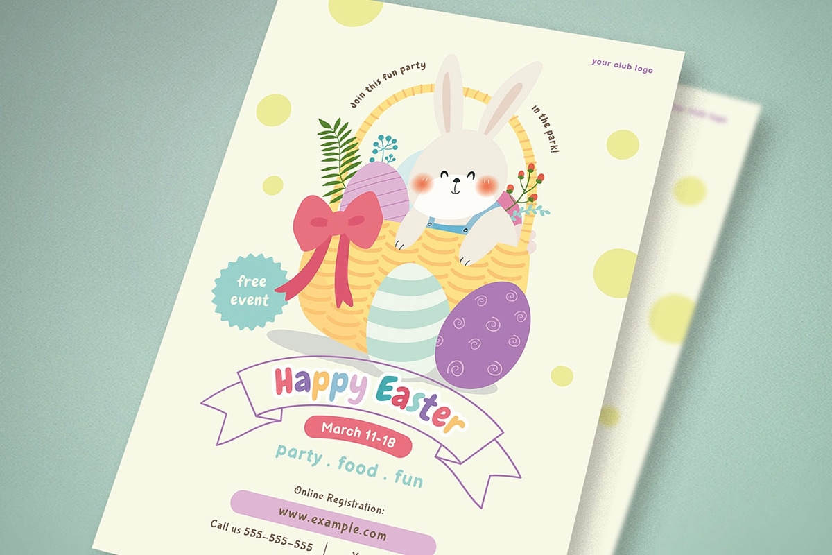 Easter Event Flyer Templates, a Flyer Template by Esui Studio (Photo 2 of 3)