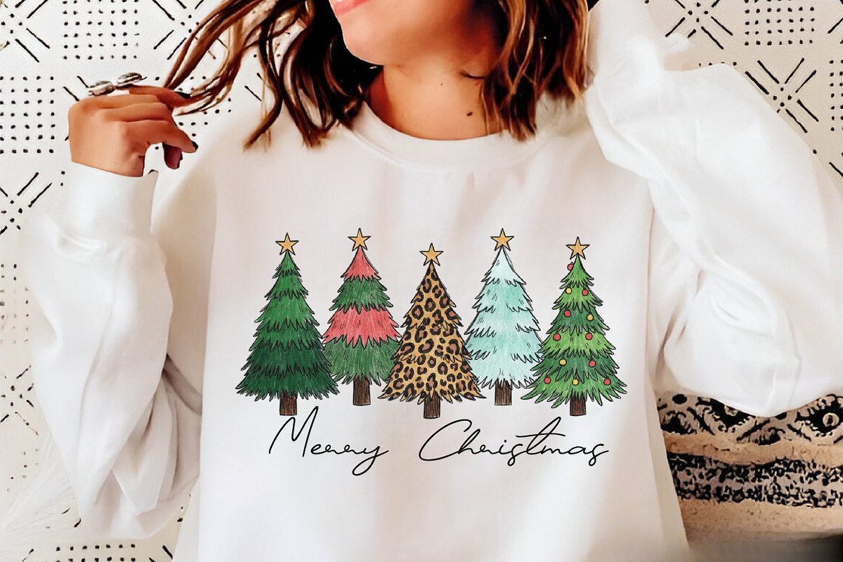 Watercolor Merry Christmas Tree PNG, an Illustration by Libby Wishes (Photo 5 of 5)