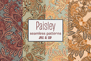 Floral Paysley seamless paterns, a Pattern Graphic by antalogiya (Thumbnail 1 of 5)