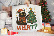 Christmas Cat what png sublimation, an Illustration by CraftArtStudio (Thumbnail 2 of 4)