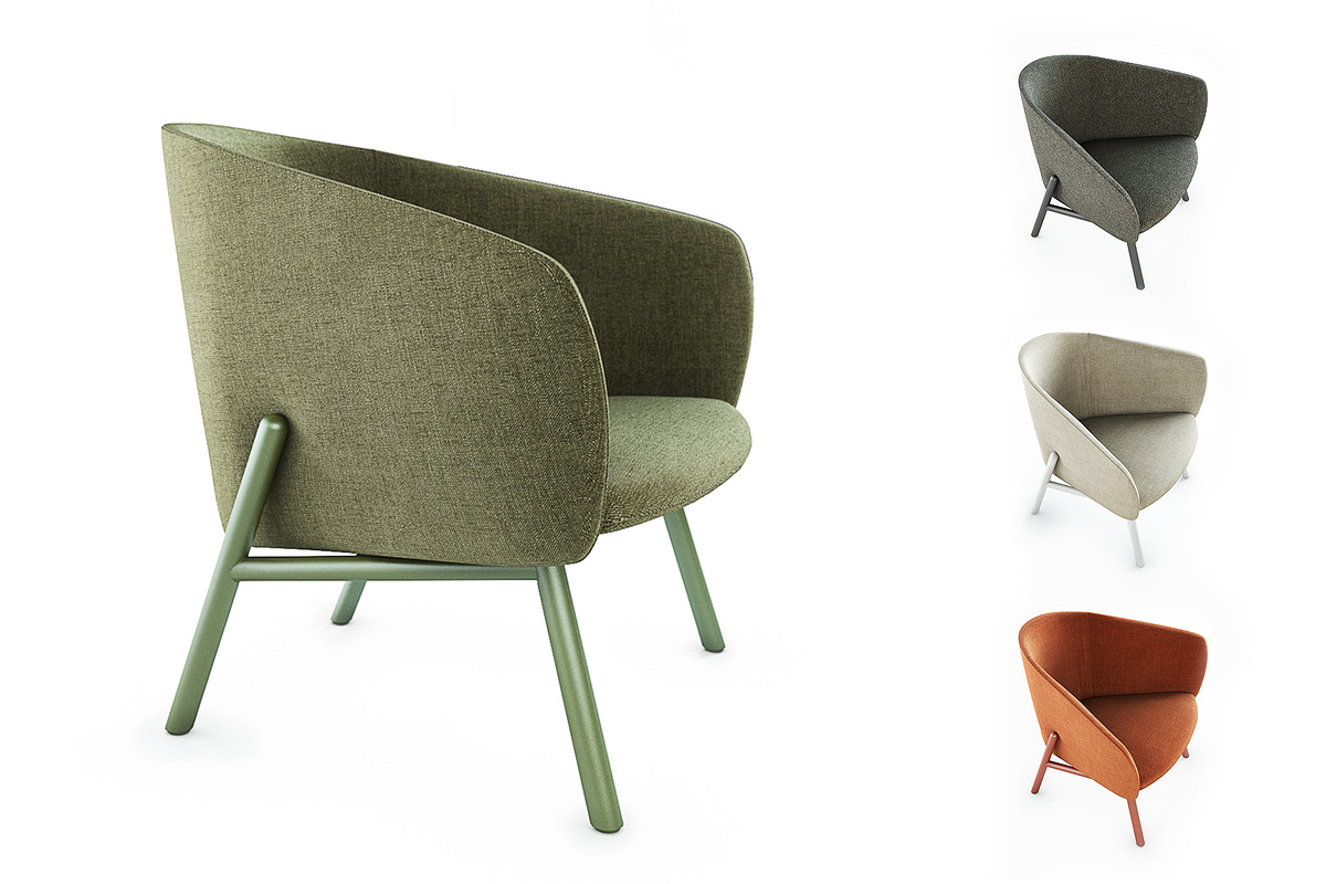 Kristalia Tuile armchair, a Furniture 3D Model by AllSkull (Photo 1 of 8)
