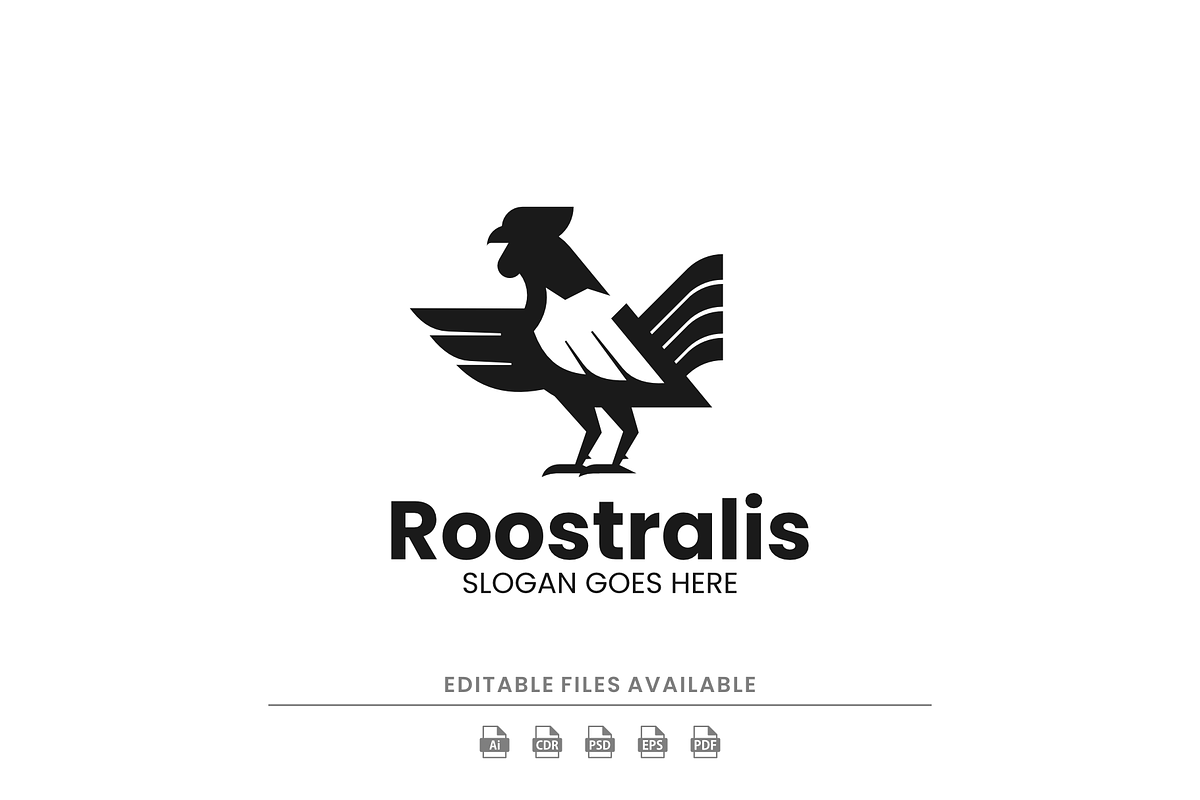 Rooster Silhouette Logo Design, a Branding & Logo Template by Artnivora.Std