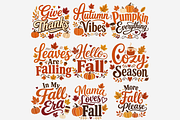 Autumn Phrases PNG Bundle, a Seasonal Illustration by Tanya Kart (Thumbnail 7 of 11)