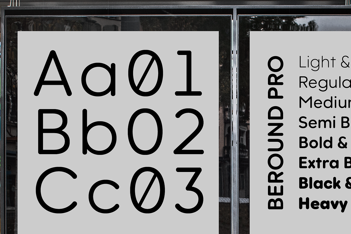 Beround Pro, a Font by NicolassFonts (Photo 3 of 7)