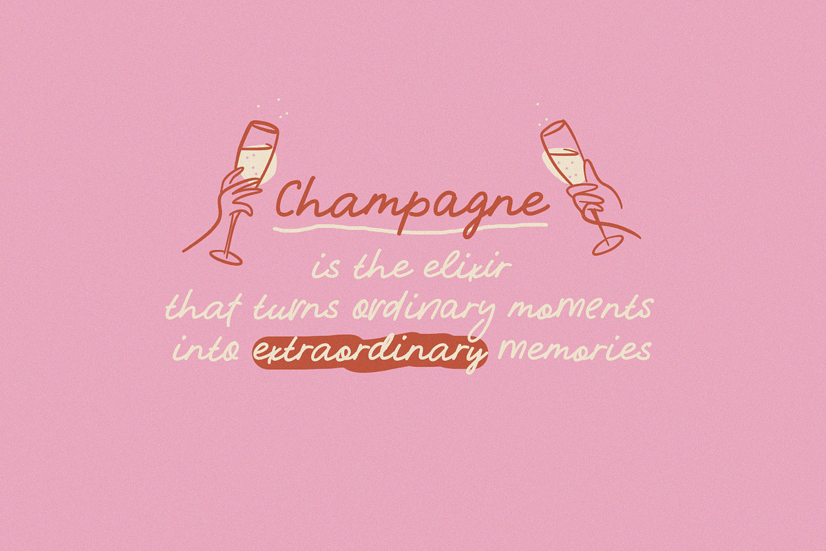 WineChic | Handwriting font | Extras, a Handwritten Font by AnMark (Photo 10 of 10)