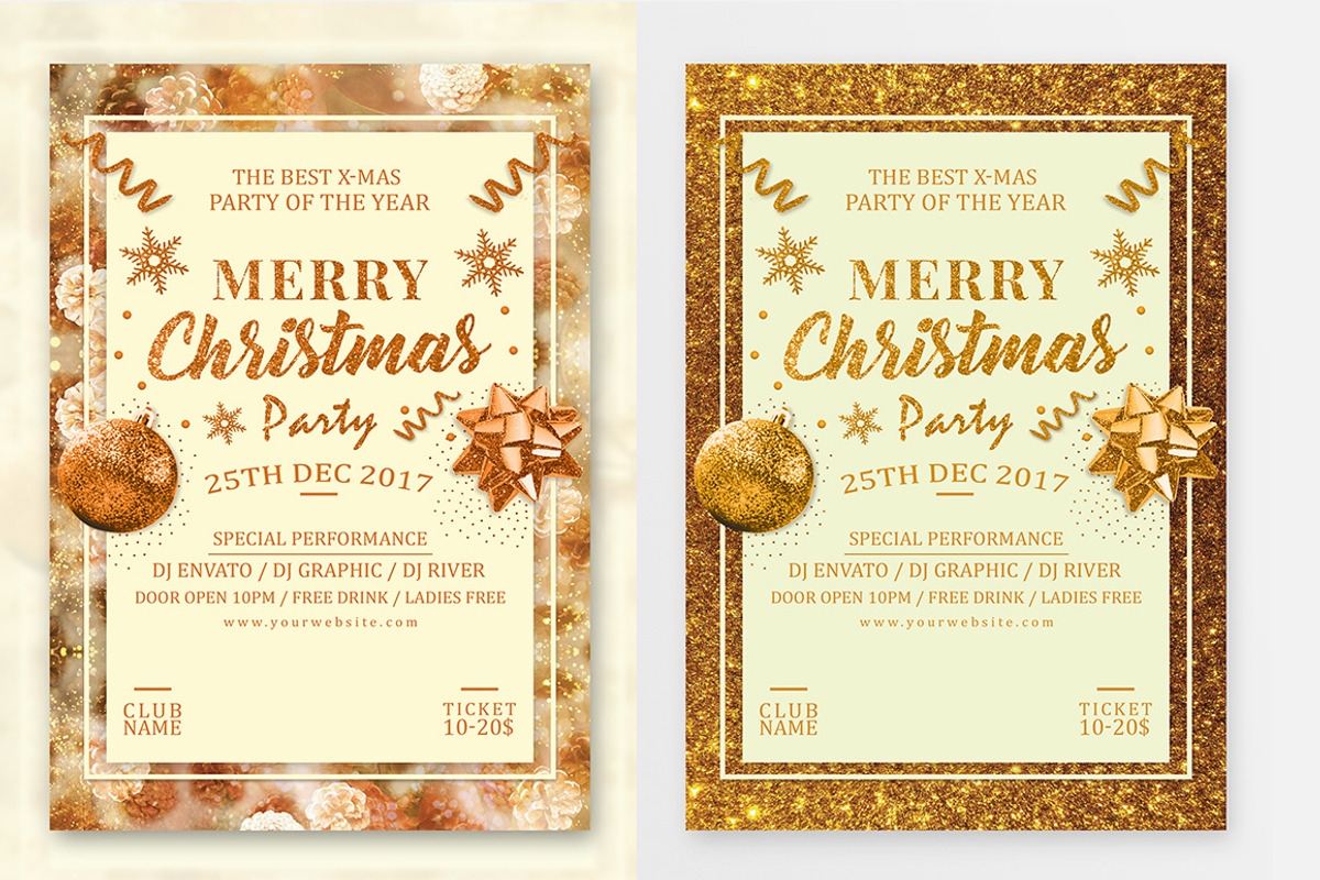 Merry Christmas Flyer, a Flyer Template by Creative  designer (Photo 1 of 6)