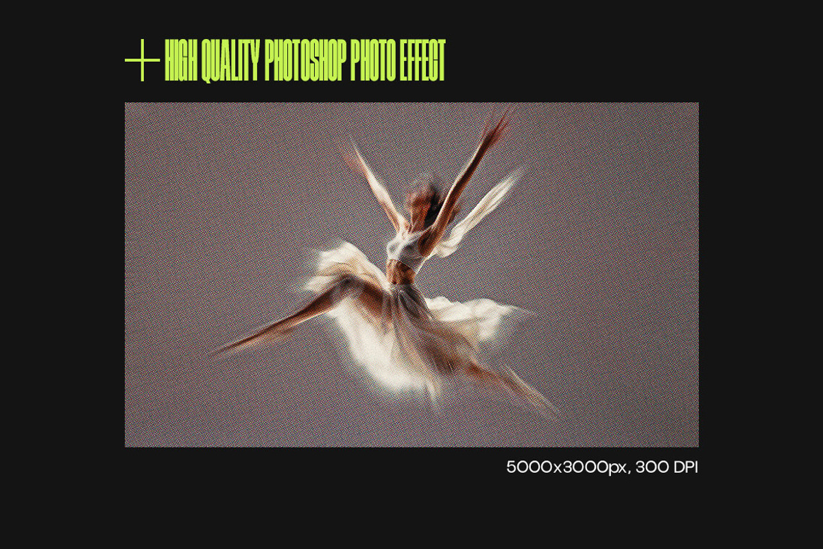 Motion Blur Halftone Photo Effect, a Layer Style Add-On by dokudokunomi (Photo 4 of 8)