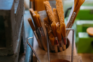 Paint brushes workshop tools supplies carpentry, an Industrial Photo by Photo Drive Studio