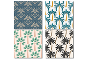 Palm Tree Tropical Seamless Patterns, a Pattern Graphic by wind mill (Thumbnail 3 of 3)