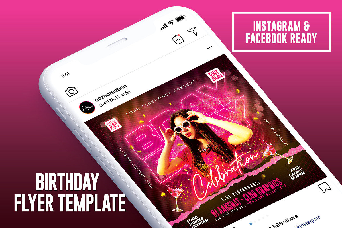 Birthday Flyer, a Templates & Theme by MithilaCreation (Photo 4 of 6)