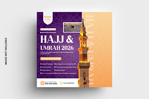 Hajj Umrah Social Media Poster