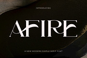 Afire - New Modern Simple Serif, a Serif Font by Muflieart (Thumbnail 1 of 10)