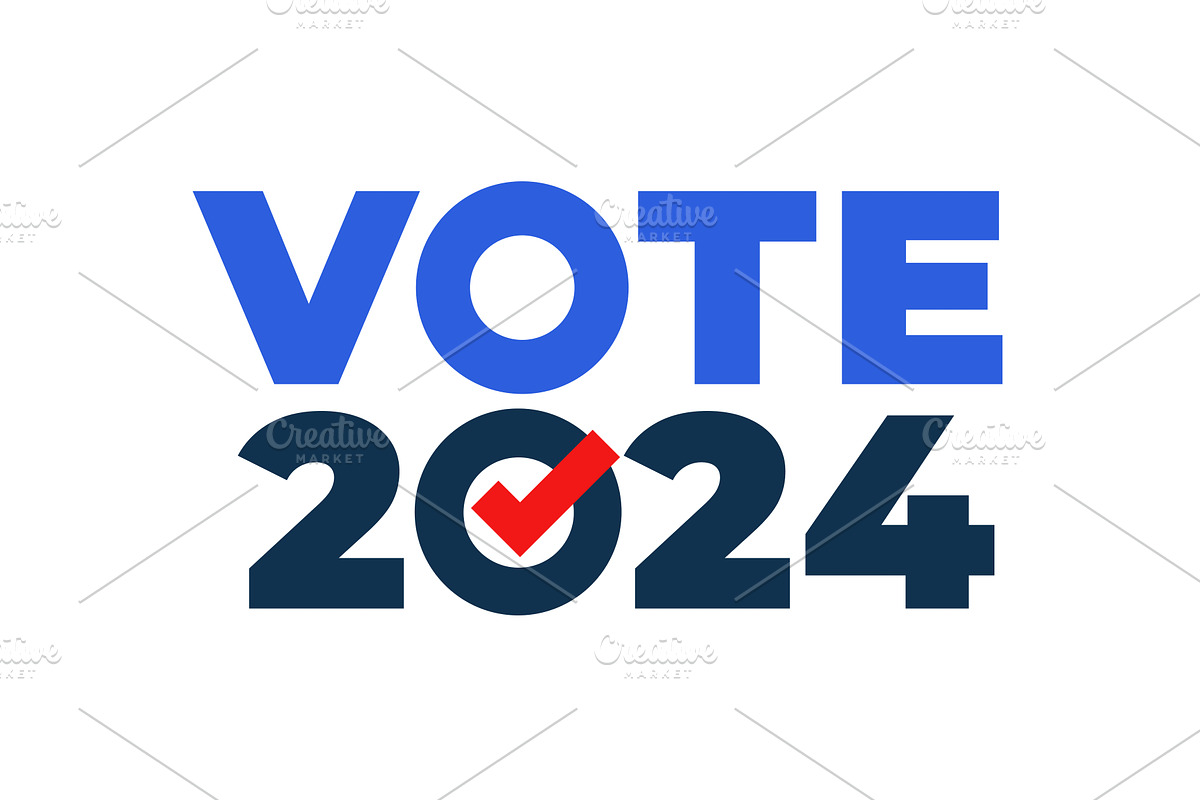Vote 2024. US American presidential, an Illustration by Foxys Graphic