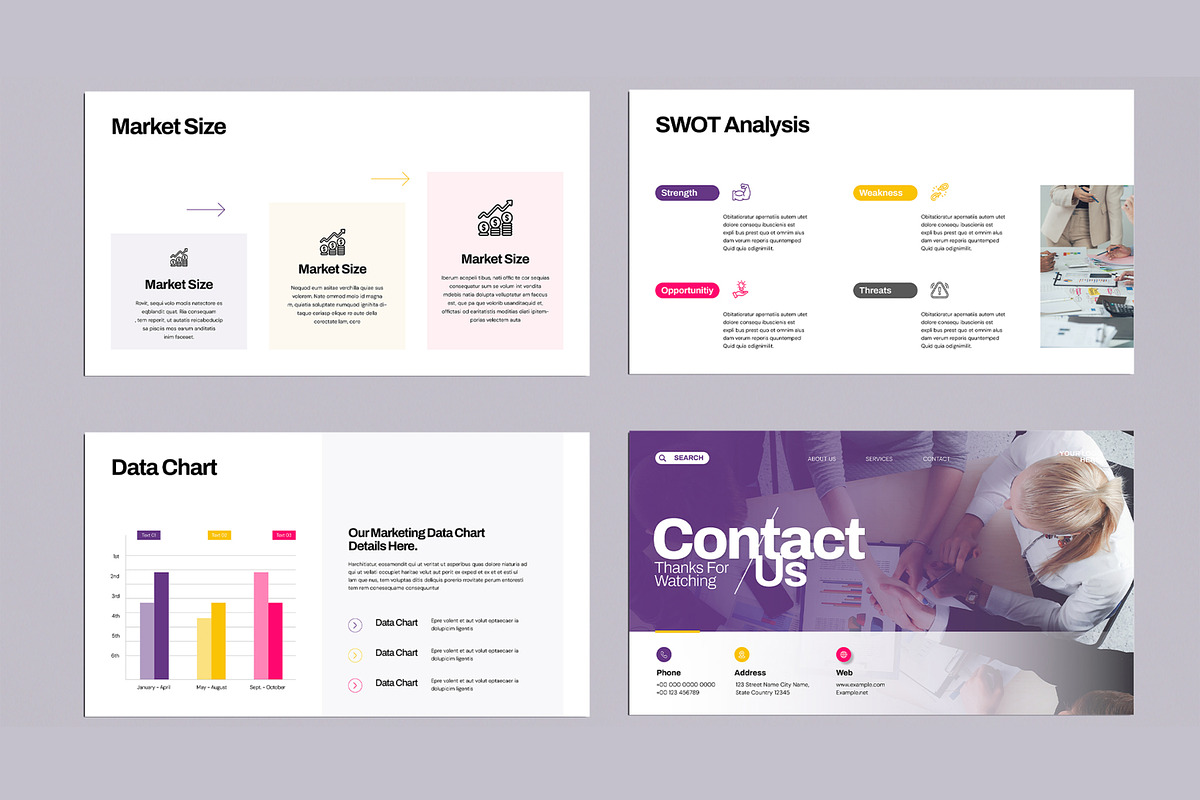 Marketing Plan Presentation Template, a Presentation Template by MightyDesign (Photo 5 of 8)