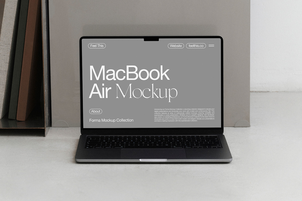 MacBook Air Mockup PSD, a Mac Mockup by Feel This (Photo 2 of 3)