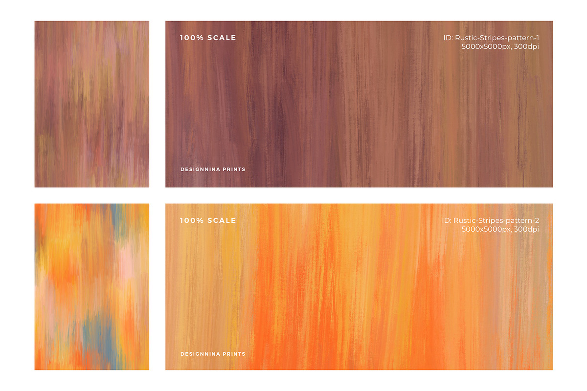 Rustic Stripes Seamless Patterns, a Pattern Graphic by Designnina Shop (Photo 10 of 12)