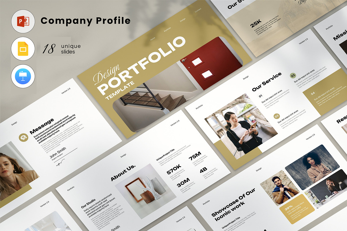 Design Portfolio Presentation, a Presentation Template by Pradaxa (Photo 1 of 4)