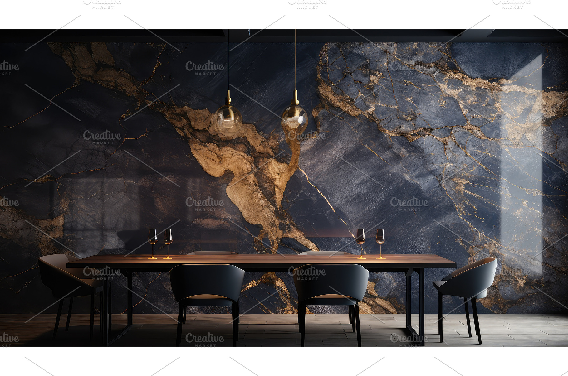 elegant navy gold marble ai, a Beauty & Fashion Photo by pikepicture