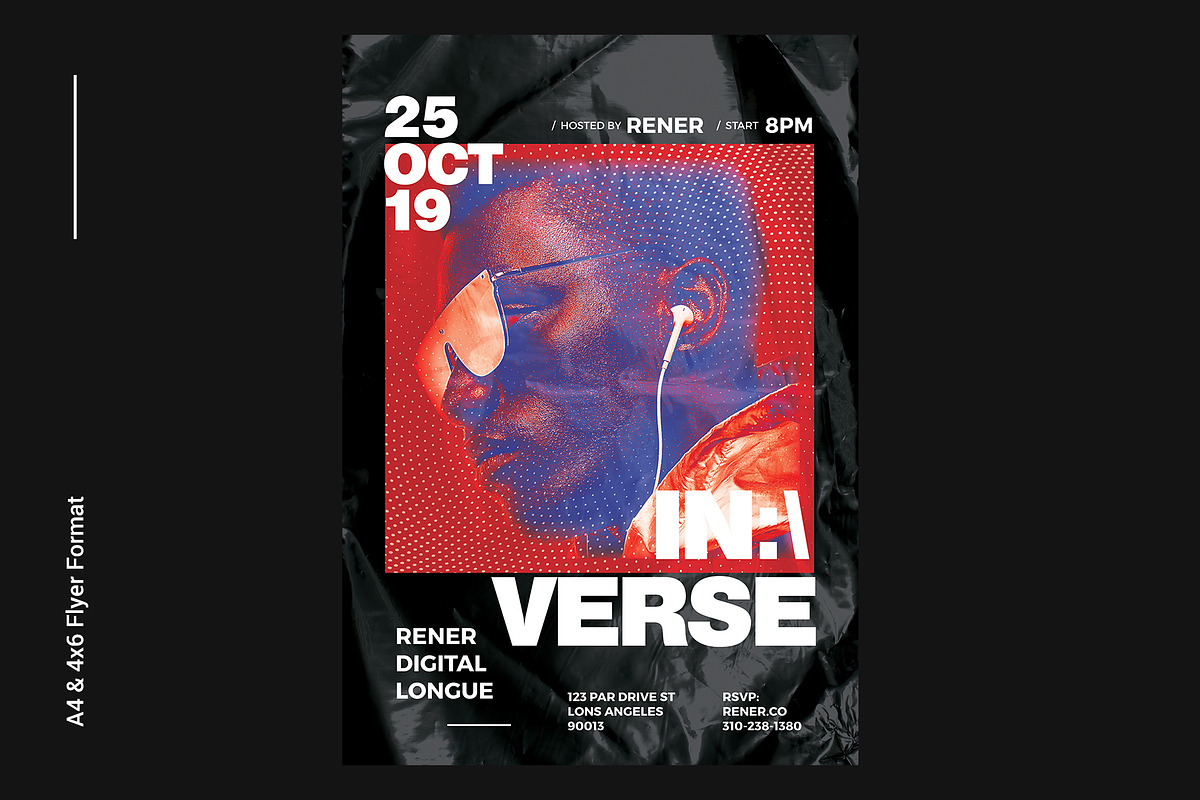 Hip Hop Flyer Template, a Flyer Template by Bornx Design (Photo 2 of 6)