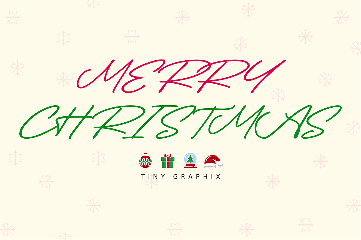 Merry Christmas Duo Font, a Script Font by Akrinity Digital (Photo 5 of 7)