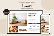 Lounvo - Shopify EComposer Template, a Shopify Template by Boost Convert (Thumbnail 1 of 11)