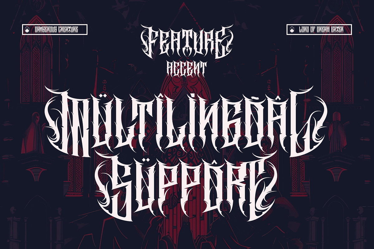 Cathedrave – Gothic Blackleter Font, a Blackletter Font by Letterara (Photo 14 of 15)