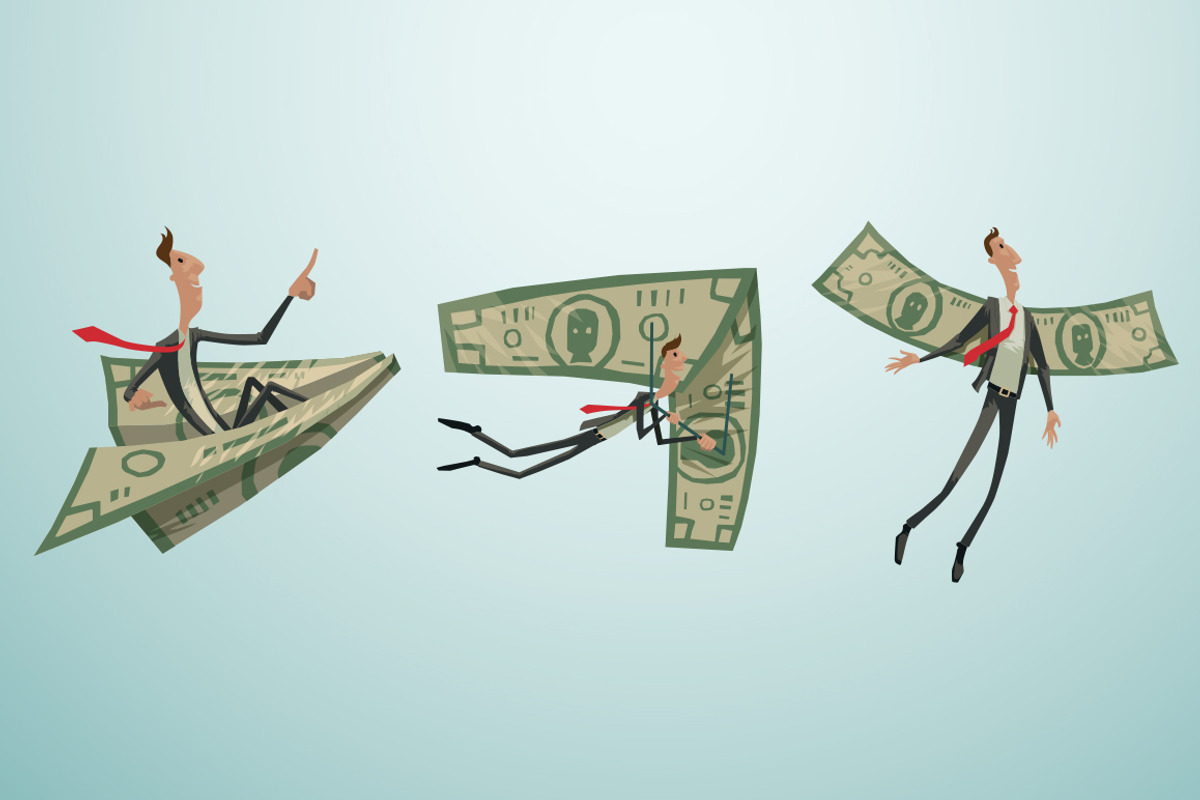Money wings, a Finance Illustration by IvanNikulin (Photo 2 of 2)