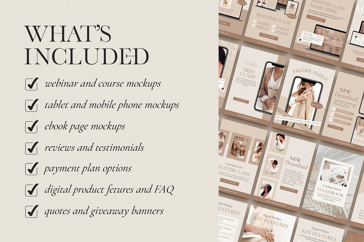 4 in 1 Course Creator Bundle CANVA, a Presentation Template by Studio Loire (Photo 57 of 73)