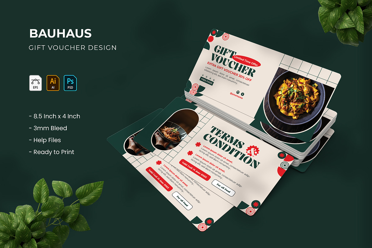 Bauhaus - Gift Voucher, a Print Template by VUNIRA (Photo 1 of 3)