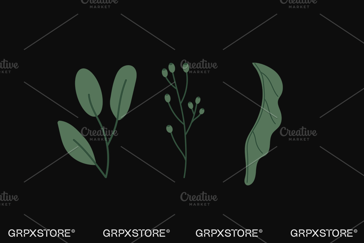 27 Flower Vector Illustrations, a Decorative Illustration by GRPXSTORE (Photo 11 of 11)