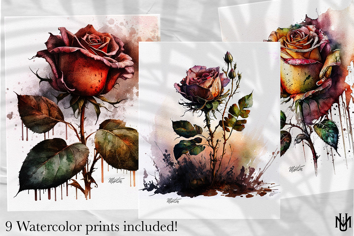 Procreate - Realistic roses -, a Brush Add-On by Studio.Valhalla