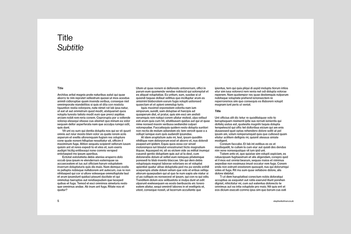 Brand Guidelines Grid System, a Presentation Template by Stephen Kelman (Photo 5 of 7)