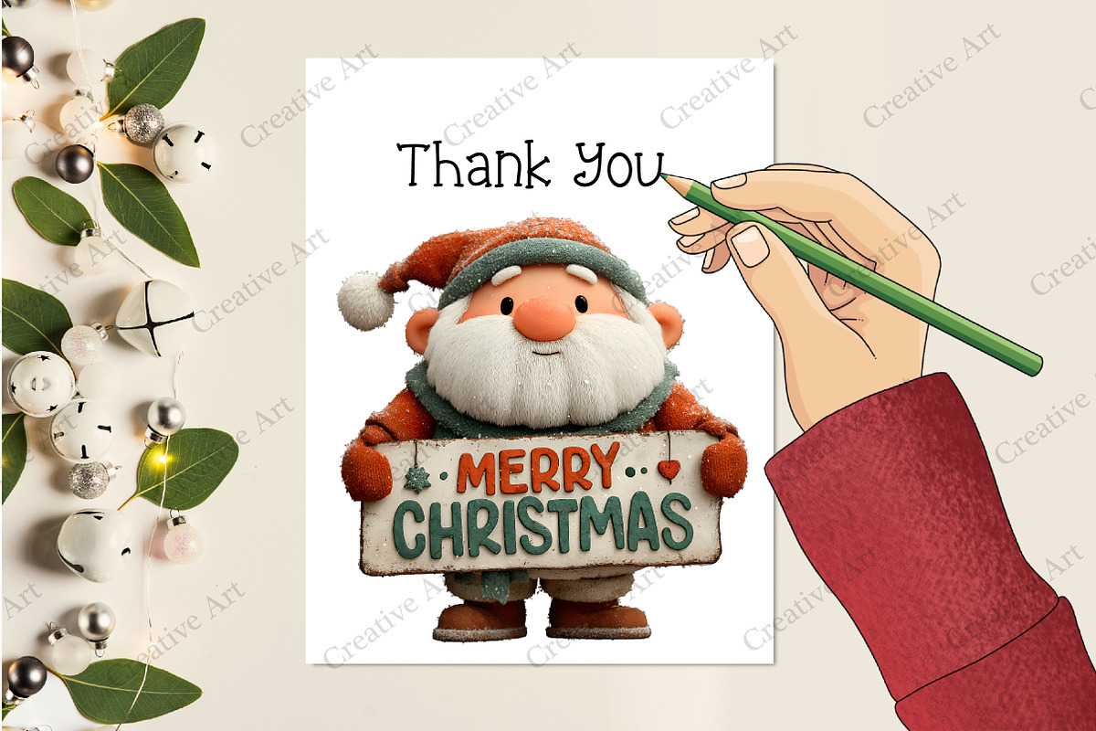 Christmas Santa Clipart Bundle, an Illustration by Creative Art (Photo 8 of 10)