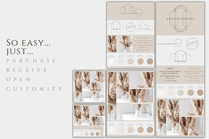 Aesthetic Brand Board Template Canva