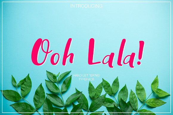 Ooh Lala | Hand Lettering font preview 8