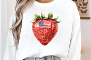 Independence Day Strawberry PNG, an Illustration by SinaCreation (Thumbnail 7 of 10)
