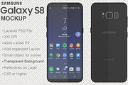 Samsung Galaxy S8 PSD Mockup, an Android Mockup by PSD Mockups (Thumbnail 4 of 7)