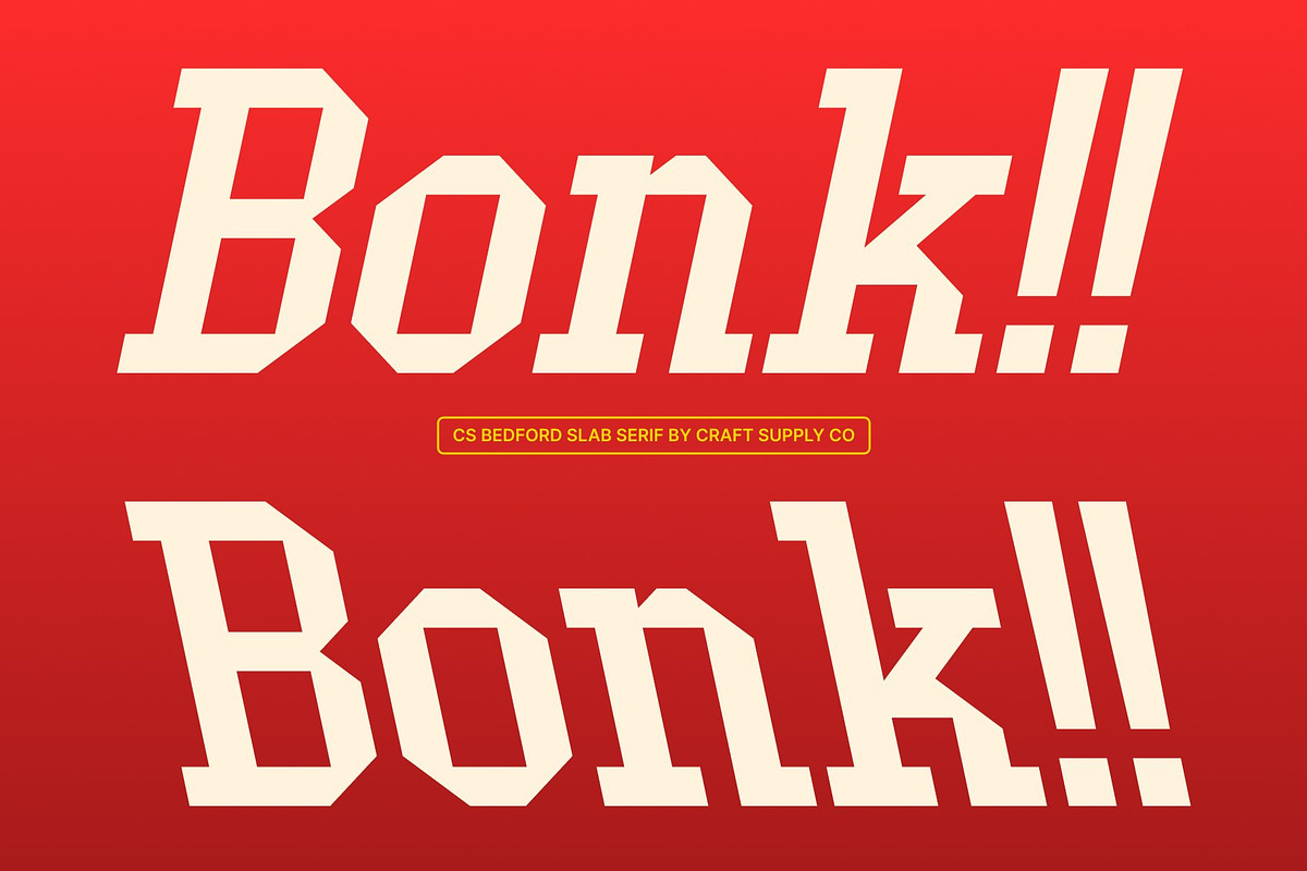 CS Bedford – Modern Slab Serif, a Slab Serif Font by Craft Supply Co. (Photo 6 of 8)