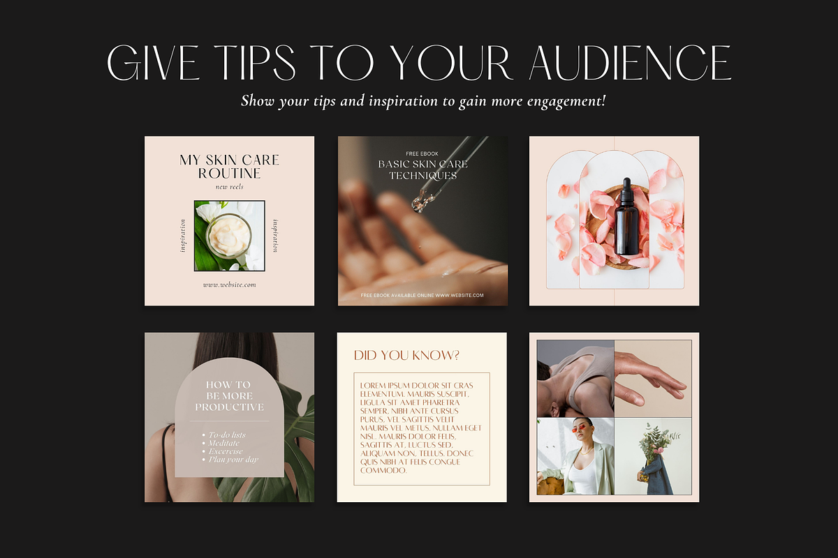 Instagram Engagement Kit CANVA vol.2, a Social Media Template by Lyrata ...
