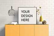 9 mock up poster frame in interior, a Print Template by ChromiumHeart (Thumbnail 8 of 10)