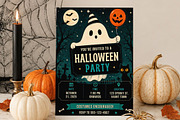 Cute Ghost Halloween Invitation, an Invitation Template by Arslan (Thumbnail 1 of 5)
