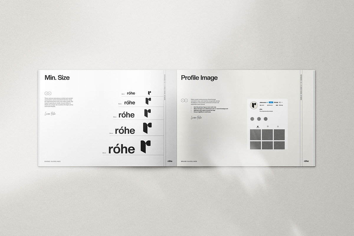 Róhe | Brand Guideline Template, a Branding & Logo Template by Graphpexel (Photo 5 of 10)
