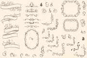 Vintage Bundle- 250 vector elements, an Object Graphic by TatianaCociorva (Thumbnail 8 of 19)