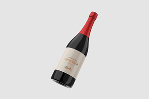 Wine bottle-mockup, a Packaging Mockup by Kenrichi
