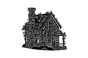 Cute House Silhouette Bundle, an Illustration by Designs_River (Thumbnail 23 of 31)