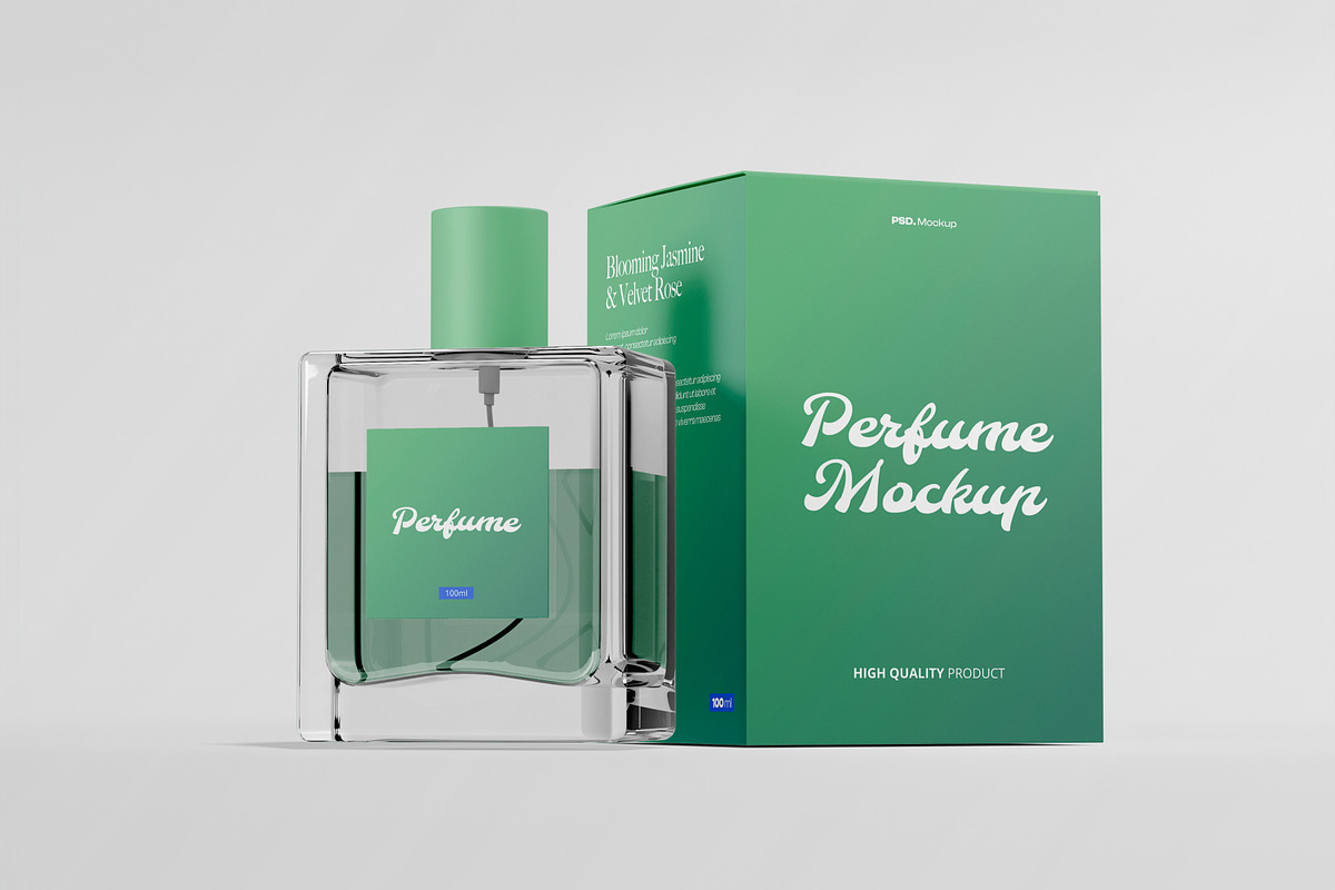 Perfume Box Mockup, a Packaging Mockup by Budogol Studio (Photo 4 of 4)